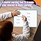 8 Packs XY-Achsen Graphik Whiteboard, Doppelseitiges Whiteboard, Beschreibbar und Abwischbar, Mathe-Lern-Whiteboard für Kinder, Schüler, Klassenzimmer und Zuhause