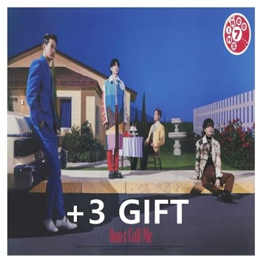 Shinee (3GIFT) Don’t Call Me [Photobook / Random ver.] Album+Folded Poster(Random)+MAFF Aerosilver Premium Mask+Extra Photocard