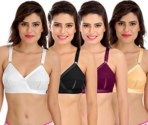 Image of SONA Perfecto Plus Size Cotton Bra for Woman Full Coverage Pack of 1