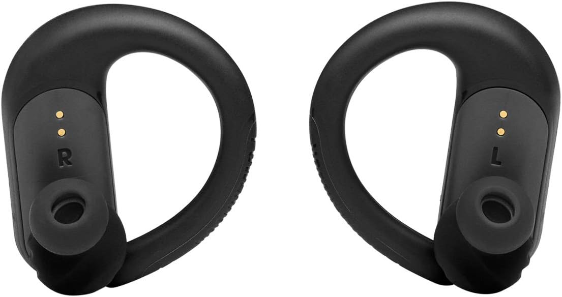 JBL Endurance Peak II Waterproof earbuds (2020) Delight in the blend of waterproof functionality and pure bass delivered by these earbuds, ensuring a playback time of 6 hours. With an additional 24 hours available in the case, they support dual connect feature and require a 6-hour charge time.