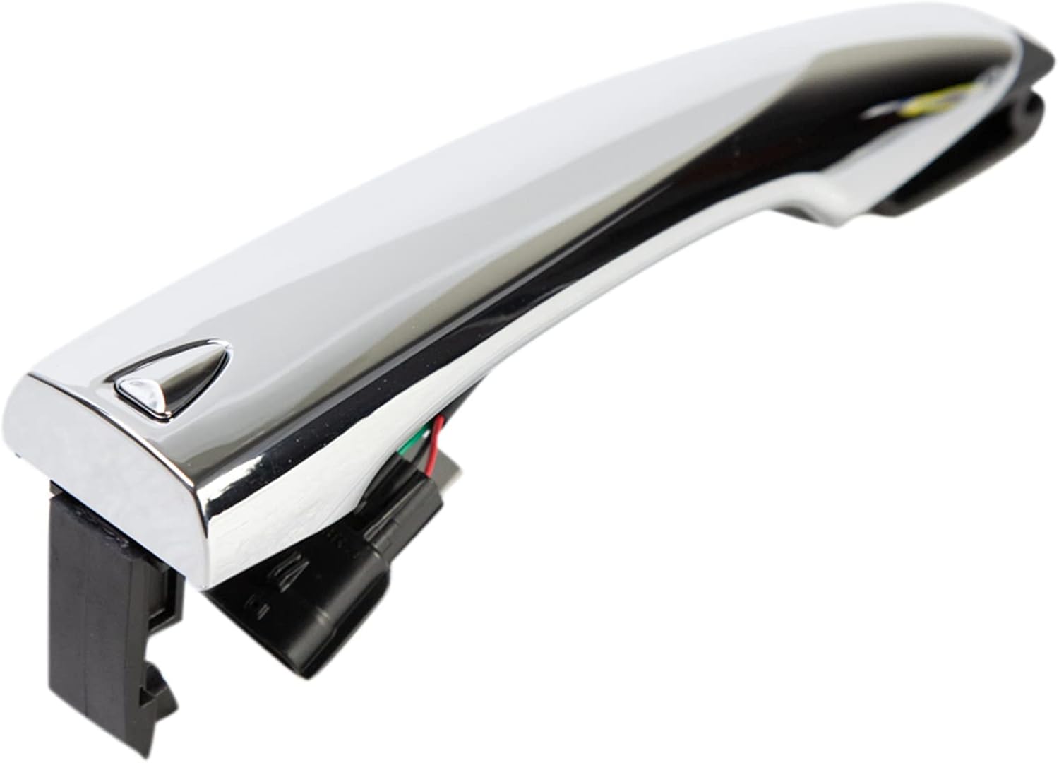 TRQ Front Driver Side Exterior Door Handle Chrome with Keyhole Smart Entry RFID Compatible with 15-19 Nissan Murano 14-17 Rogue