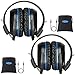 2 Pack of Wireless Car Headphones, Wireless Headphones for Kids, in Car Wireless Headphones with Travelling Bag for Universal Rear Entertainment System, 2 Channel Wireless Headphones