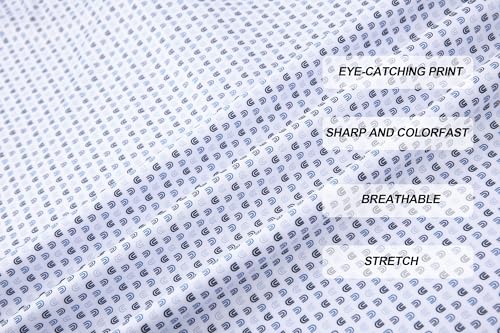 Image of Damipow Premium Golf Shirts for Men Dry Fit Performance Polo Short Sleeve Collared Shirt