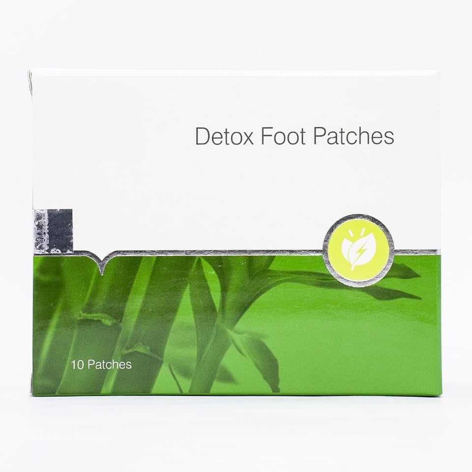 Natural Detox Foot Patches, Pack of 10, Herbal Cleansing Patches with Energy Leaf Design-image-49