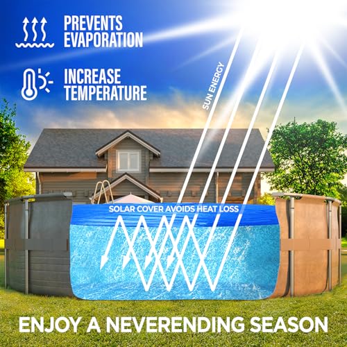 image for Shop Square 15' x 30' Oval Solar Cover for Inground and Above Ground P