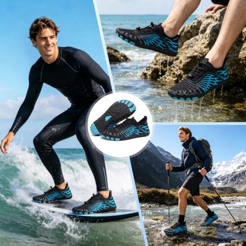 Image of ELETON Barefoot Shoes Women Men Hiking Water Shoes Wide Toe Box Zero Drop