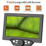 7-inch-LCD-Digital-USB-Microscope-with-8G-TF-CardKoolertron-12MP-1-1200X-Magnification-Handheld-Camera-Video-Recorder8-LED-LightRechargeable-Battery-for-Circuit-Board-Repair-Soldering-PCB-Coins