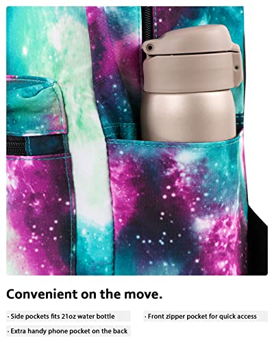 Hotstyle Trendymax Galaxy Backpack For School Girls, Boys & Kids, Green #TOP4