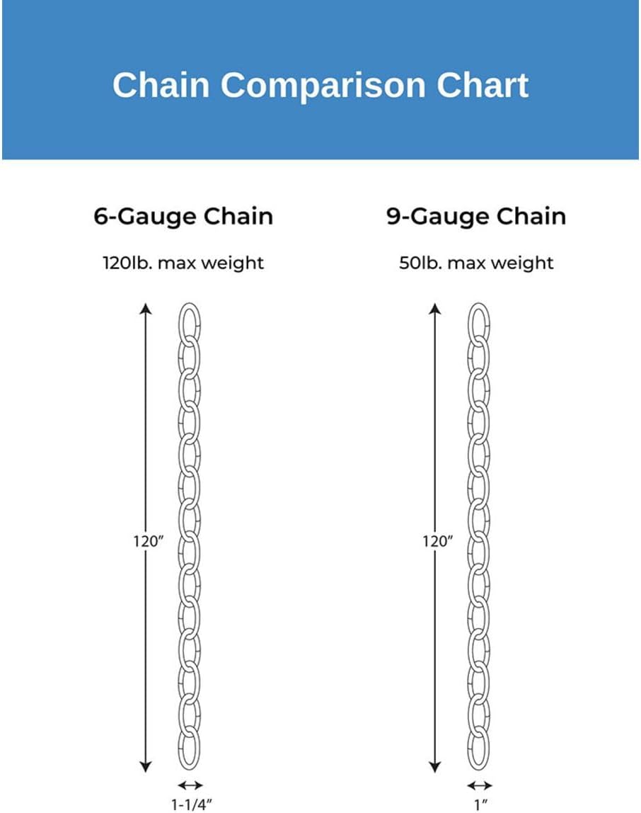 Progress Lighting 48-inch 9-Gauge Gilded Silver Square Profile Accessory Chain