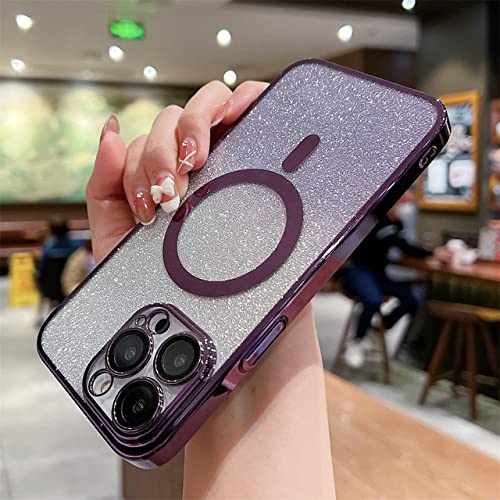 Couverture rigide pour PC iPhone 14 Pro Max dégradé luxe PurpleSF