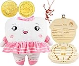 Tooth Fairy Gifts for Girls,Toothfairy Box for Girls,Tooth Pillow for Tooth Fairy for Girls,Tooth...