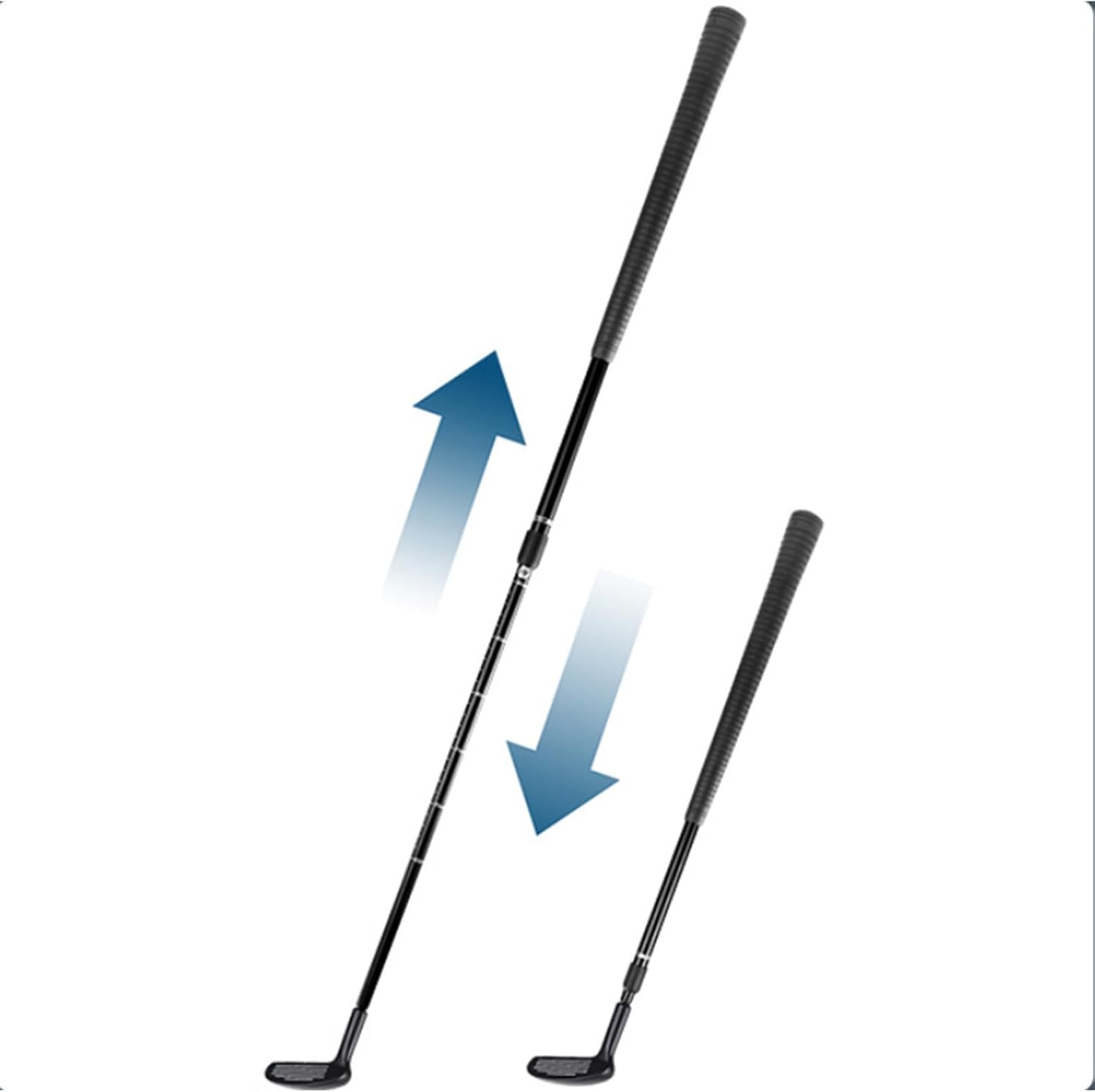 Variable Length Golf Chip Putter Stick Two Sides Chipper Zinc Alloy Integrated Training Equipment