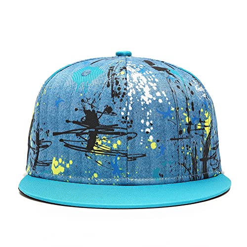 80S Baseball Cap Perfect 80S Hip Hop Costumes /90S Rapper Costume For Men Boys Women Flat Brim Hat Adjustable Graffiti Rave Accessories Hat Cap #TOP19