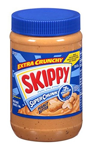 Beurre d'arachide Skippy Super Crunch 1,13 kg en lot de 12 pots croquants