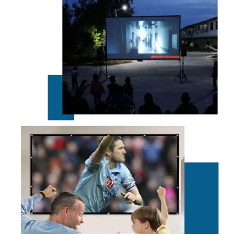 Schermo cinematografico di proiezione pieghevole portatile for la sala riunioni dell'ufficio home theater e all'aperto(100 inch)