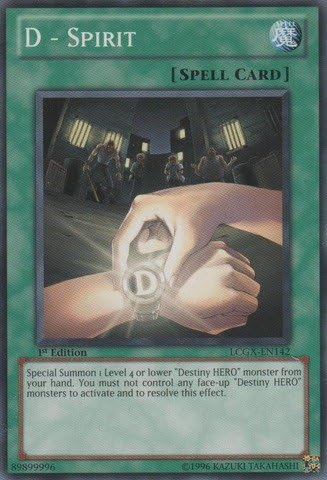 YU-GI-OH! - D - Spirit (LCGX-EN142) - Colección Legendaria 2-1 Edición - Común