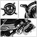 DNA MOTORING FL-T026-CH Front Bumper Fog Light Driver & Passenger Side Enhance visibility [Compatible with 05-09 Ford Mustang]