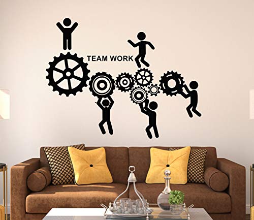 Image of Wallstick Team Work wallstickers (Vinyl 90 cm x 70 cm)
