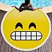 WYZDQ Smile Face Manta Redonda Emoji Microfibra Toalla De Playa De Gran Tamaño 59 Pulgadas Alfombra Absorbente De Agua para Adultos Niños,E