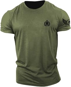 ReedCA Spartan Olive Branche - T-shirts musculo-athlétiques pour l'entraînement