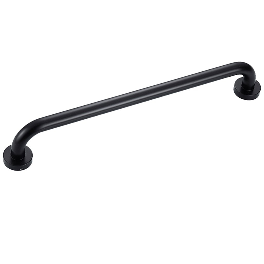 Fkxsxaz Black Grab Bar Space Aluminium Anti-Slip Grip Rail Handle Safety Support For Bathtub Shower,Non-Slip Finish ,-50Cm
