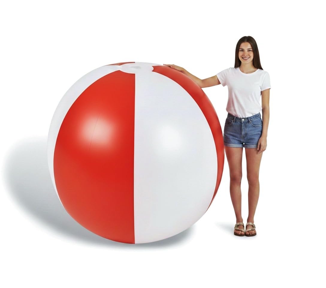 Dozer Ballon de plage gonflable géant XXL de 300 cm de circonférence, idéal pour la piscine, le jardin et les événements, festivals, fêtes d'anniversaire, jouet d'été