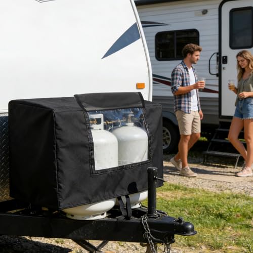 Cubierta para tanque de propano en material resistente de alta durabilidad para vehículos camper 3