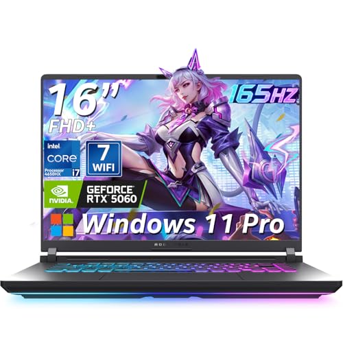 ASUS ROG Strix G16 Gaming Laptop, 16&rdquo; FHD+ 16:10 165Hz 3ms Display, NVIDIA GeForce RTX 5060 Laptop GPU, Intel Core i7 14650HX Processor, 64GB DDR5 RAM, 2TB SSD, Wi-Fi 7, Windows 11 Pro