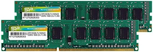 シリコンパワー デスクトップPC用 メモリ DDR3 1600 PC3-12800 8GB x 2枚 (16GB) 240Pin 1.5V CL11 Mac 対応 SP016GBLTU160N22
