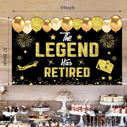 Retirement Party Decorations, Retirement Banner for Men Women by Uiorgui - Used condition - Image 2