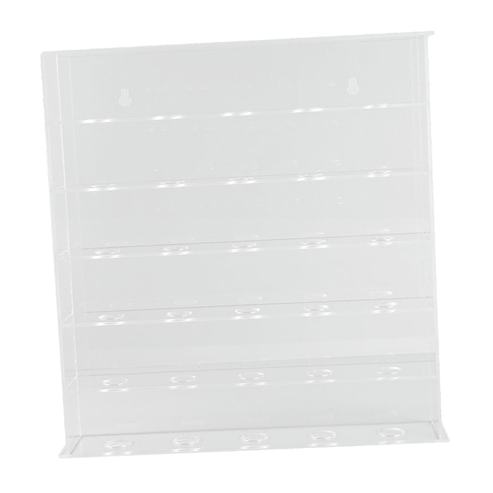 Menolana Golf Ball Display Case Cabinet, Holds 30 Balls Premium 6 Shelves Storage Box Clear Gifts Protect Golf Ball Display Rack, S