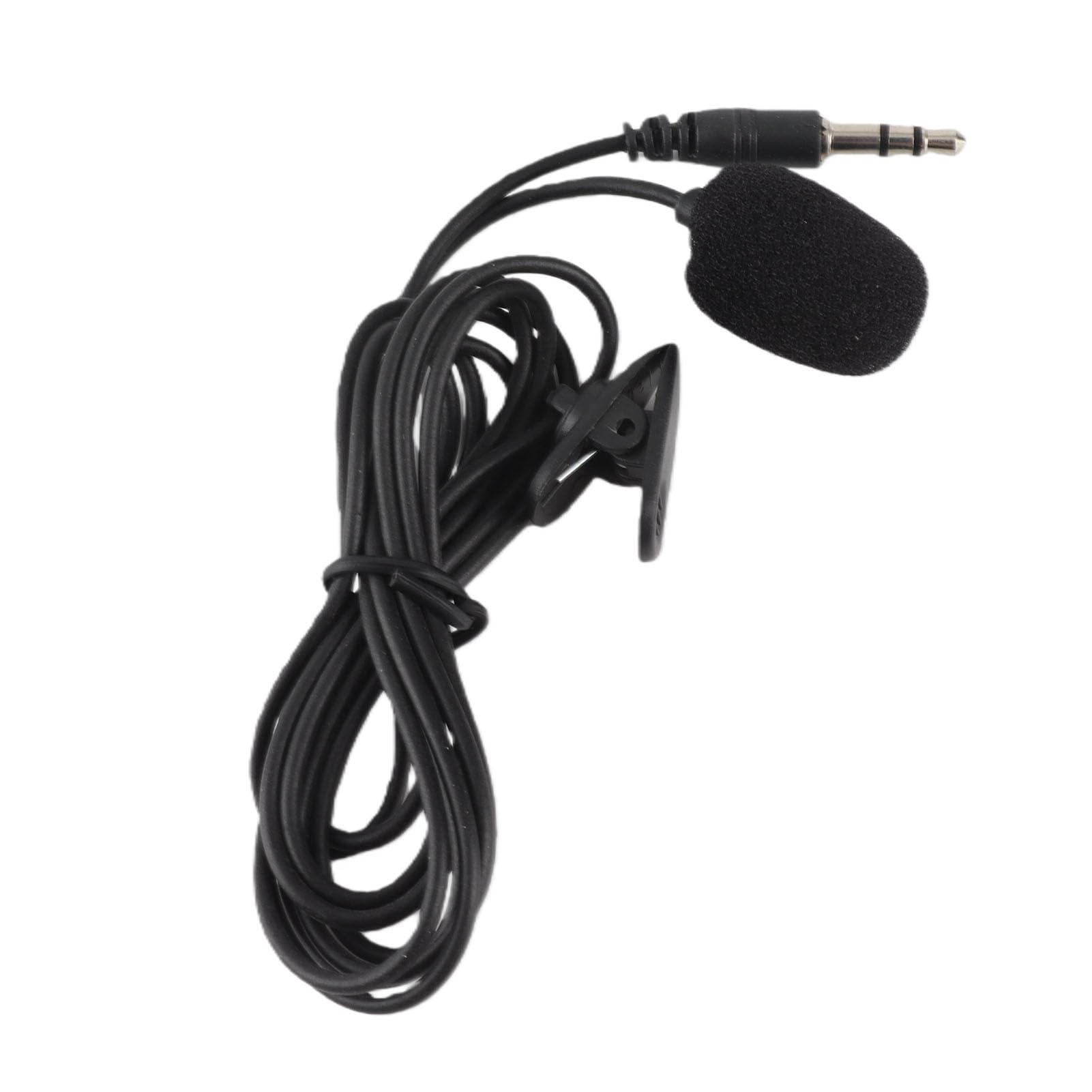 Goshyda Mini mikrofon 3,5 mm, klips Mount Mic zewnętrzny Lavalier Jamming Mic i adapter kabel, odpowiedni dla Hero3 Hero 3+, Hero4