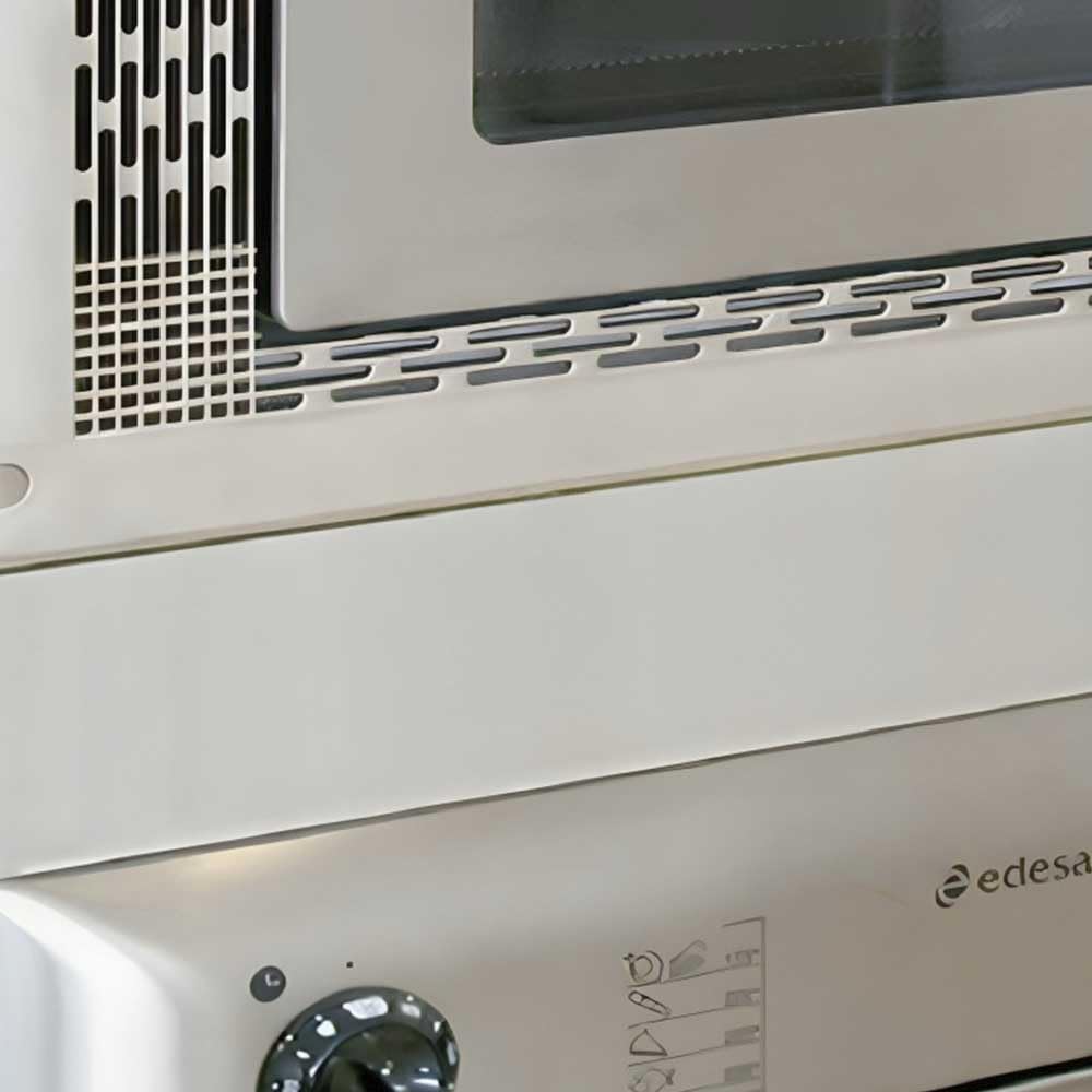 Cadre de Décoration Universel pour Micro-ondes 60x40 cm – Installation sur Meuble de Cuisine avec Kit Inclus – Résistant à la Chaleur – Installation Facile (Noir)