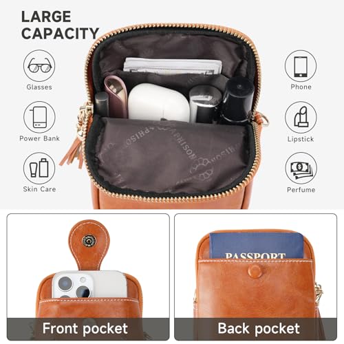 Image of KITEVIUN Small Crossbody Bags for Women, Lightweight Mini Cute Cell Phone Purse for Women with Tassel Shining Butterfly