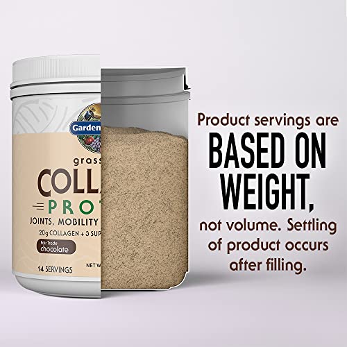 Garden Of Life Grass Fed Collagen Protein Powder - Chocolate, 14 Servings, Collagen Powder For Joints Mobility Muscle Repair, Collagen Peptides Super Seeds Coconut Mcts, Keto Collagen Supplements #TOP3