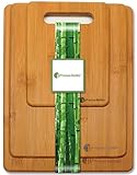 Premium Bamboo Durable Cutting Board Set Chopping Boards Comes In Small, Medium, & Large, Made From Strong Bamboo Wood Designed To Last A Lifetime, 3 Piece