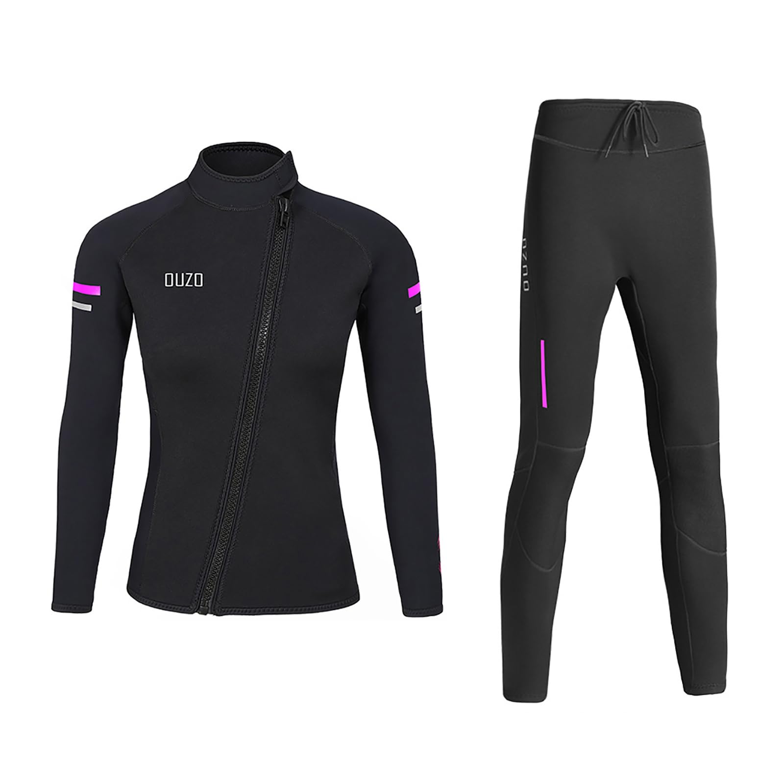 1.5mm Neoprene Two Piece Wetsuit Men Women Surf Dive Snorkel Suit
