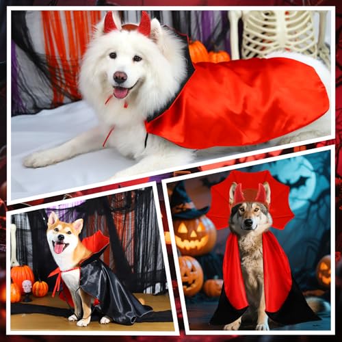 Disfraz Vampiro para Perro Halloween Talla Grande miniatura 6
