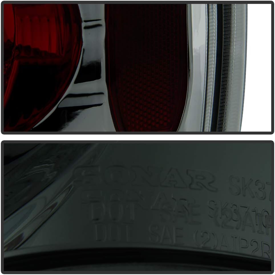 ACANII - For 1995 1996 1997 Ford Explorer Smoked Lens Rear Tail Lights Brake Lamps Pair Driver & Passenger Side