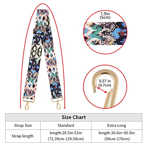Image of ZOOEASS Wide Shoulder Strap Adjustable Replacement Belt Crossbody Canvas Bag Handbag