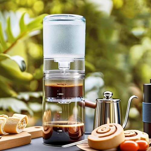 Wsexyy Iced Coffee Cold Brew Drip Coffee Maker - 600ml Adjustable Tower for Home, Office & Coffee Shops - Image 8