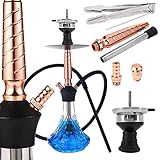 ✅ RMAN Shisha Set besteht aus eloxiertem Aluminium, und ist dadurch robust, langlebig, rost und kalkfrei. Dank dieses hochwertigen Materials und der starken Glasbowl wirkt die sehr edel und schön und ist reiner Geschmack und Rauchgenuss garantiert.