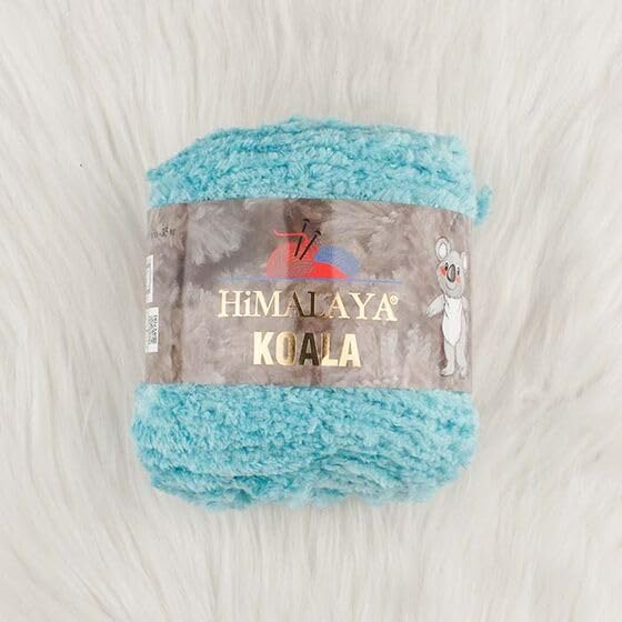 3 Ball/Skein Himalaya Koala Chenille Yarn, 100g/3.5 oz, 100 m/109 Yards, 100% Micro Polyester Bulky Chunky Yarn, Baby Yarn, for Amigurumi, Baby Blankets, and Home Decor, 75734