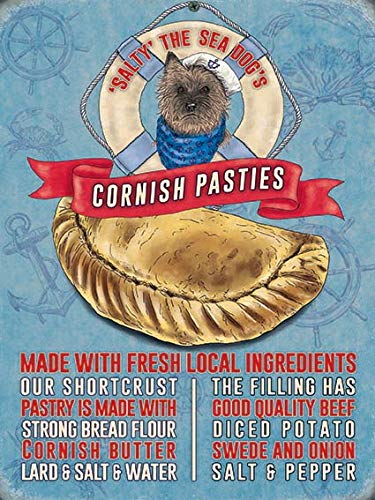 The Original Metal Sign Co. Small (150 x 200mm) - Cornish Pasties
