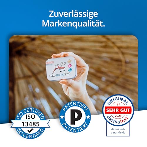 Moskinto Mückenpflaster für Kinder und Erwachsene - zur Anwendung bei Mückenstichen und Insektenstichen - lindert Juckreiz - in verschiedenen Farben - 42 Pflaster