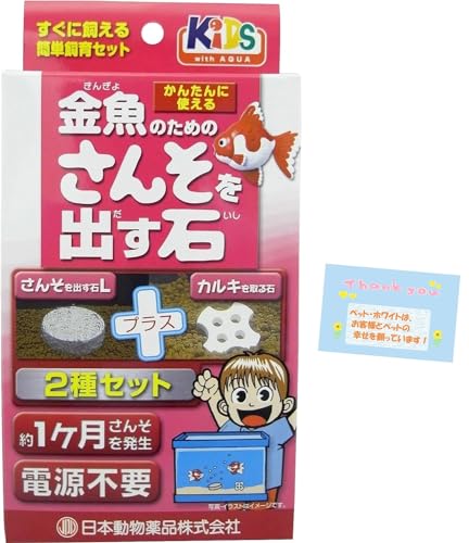 ニチドウ 金魚のための酸素を出す石 観賞魚用品 水槽用品 コンディショナー すぐに飼える 簡単飼育セット (2)
