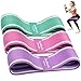 Autkors Elastici Fitness, [Set di 3] Bande di Resistenza Fitness con 3 Livelli di Resistenza, Fasce Elastiche Fitness per Fitness, Esercizi Glutei, Yoga, Squats, Pilates, Lunges, Stretching