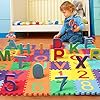 Star Ibaby Alfombra Puzzle Bebé 36 Piezas - 195x195 cm - Espuma XPE Ecologica - No tóxica - Modelo Letras/Numeros. #1