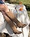 Pasuot Western Cowboy Boots for Women - Knee High Wide Calf Cowgirl Boots, Slip On Pointed Toe Chunky Heel Fashion Retro Classic Pull On Tall Boot for ladies Party concert Light Brown Suede US 8