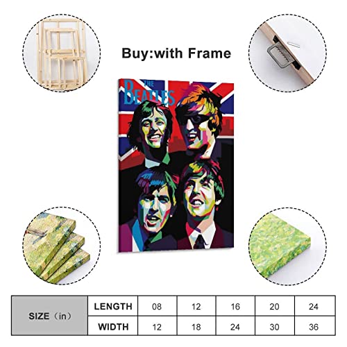 The Beatles – Poster coloré décoratif sur toile, affiches murales et image d’art moderne pour chambre à coucher, 60 x 90… - Les Beatles, Paul McCartney, John Lennon, RIngo Starr, George Harrison The Beatles – Poster coloré décoratif sur toile, affiches murales et image d'art moderne pour chambre à coucher, 60 x 90… – Image 3